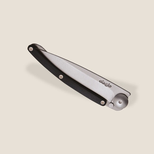 Deejo Folding Knife Wood Ebony