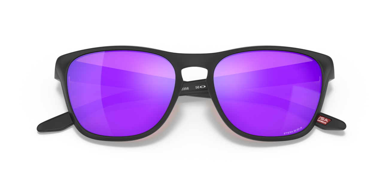 Oakley MANORBURN Sonnenbrille mit Rahmen Matte Black und mit Dias Prizm Violet 56