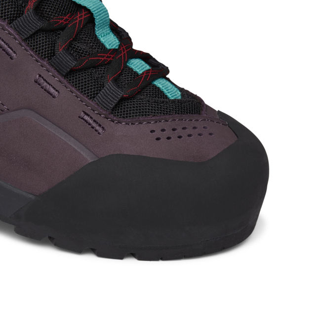 Black Diamond Mission Low Waterproof Approach damen-Wasserdichte Leder-Approachschuhe, maulbeere-schwarz