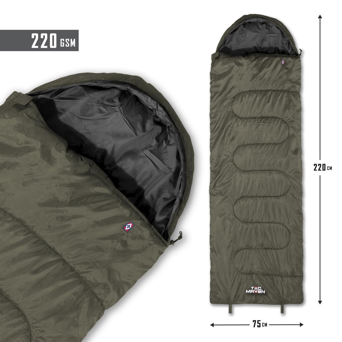 Pentagon Sentinel Sleeping Bag +5°C/+15°C, Olive