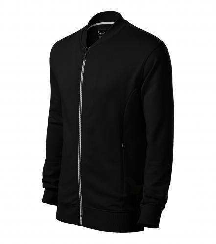 Malfini Bomber herren-Sweatshirt, schwarz, 320g/m2