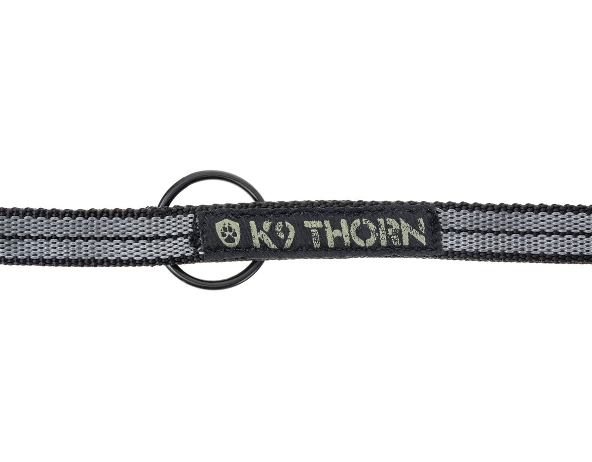 K9 Thorn vodítko protišmykové s karabínou Kong Frog, čierne