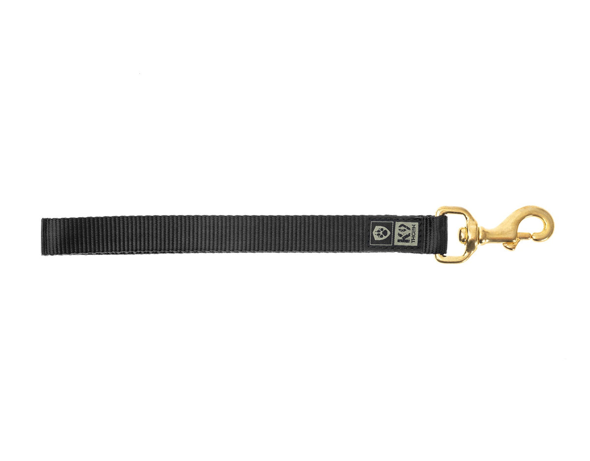 K9 Thorn krátke vodítko, čierne, 30 cm