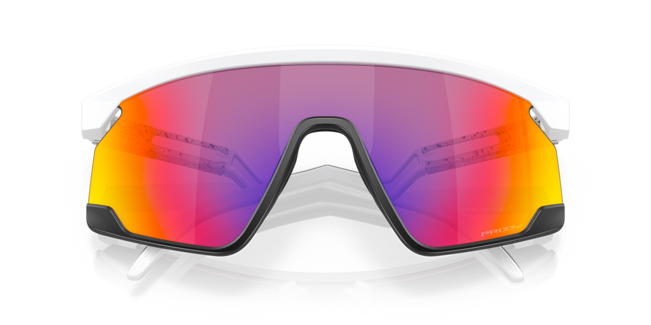 Oakley BXTR Sonnenbrille mit Rahmen Matte White und mit Dias Prizm Road 39