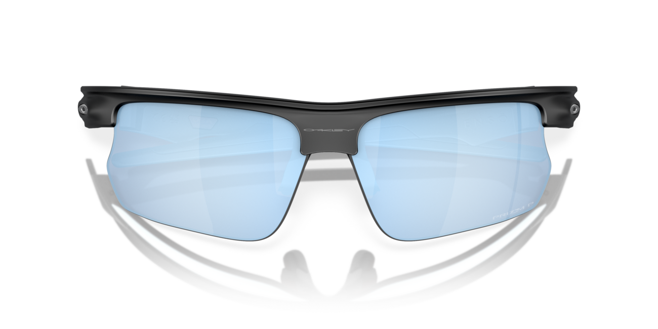 Oakley BISPHAERA Sonnenbrille mit Rahmen Matte Black und mit Dias Prizm Deep Water Polarized 68