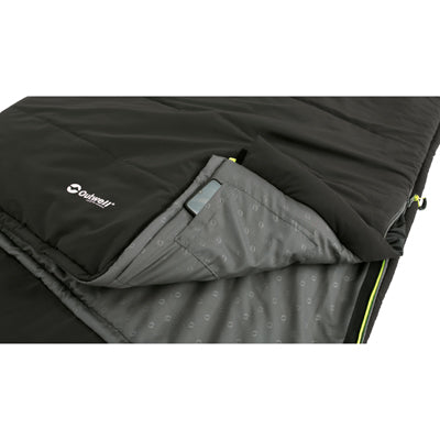 Outwell Contour Supreme Sleeping Bag, Coffee, Left Zip