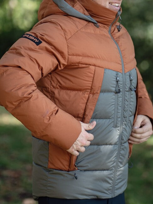 HUSKY Durra moška puhovka, rjava/khaki