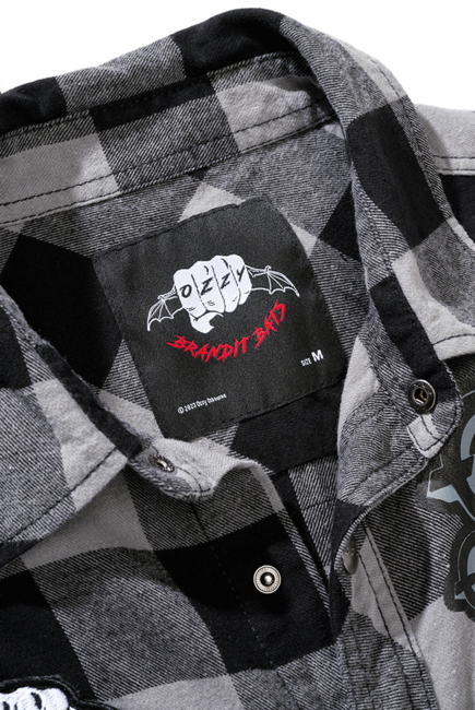 Brandit Ozzy langarmshirt, schwarzes anthrazit