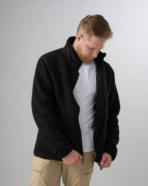 Pentagon Summit Sherpa Men's Fleece Jacket, Black