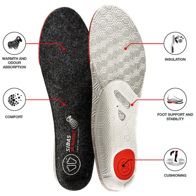 Sidas Winter 3D Merino Insoles