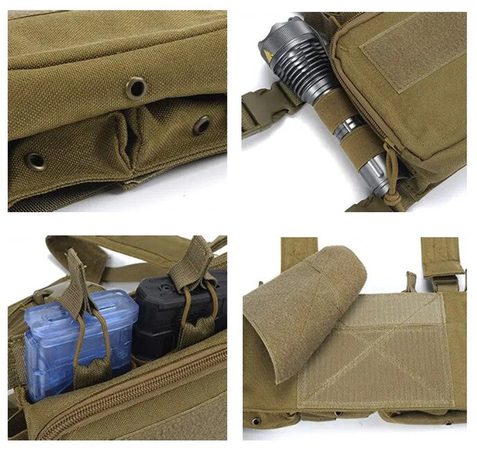 DRAGOWA Tactical Recon Chest Rig, Black