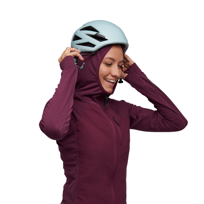 Black Diamond Coefficient LT Hybrid damen-Hybrid-Sweatshirt, brombeere