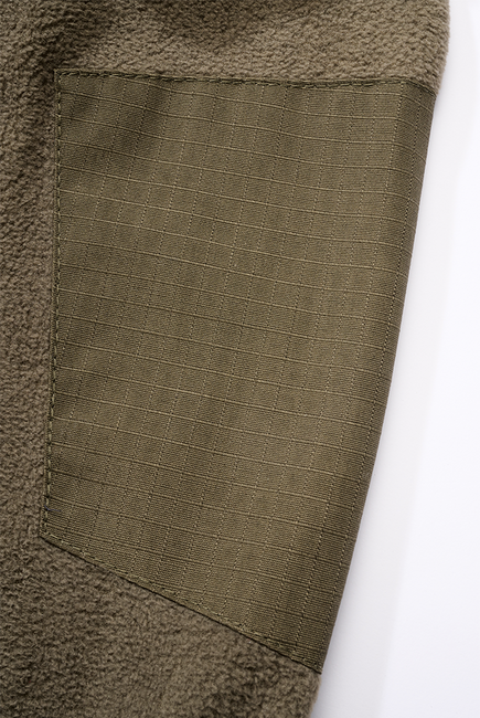 Brandit Ripstop Fleece-Kapuzenjacke mit Reißverschluss, oliv