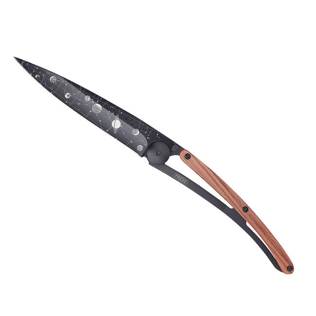 Deejo Tattoo Klappmesser Astro Black Coralwood