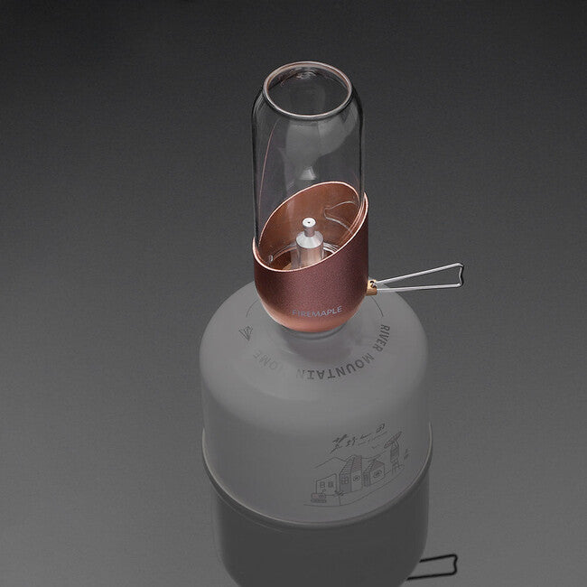 Fire Maple Gaslaterne mit Borosilikatglas, rot