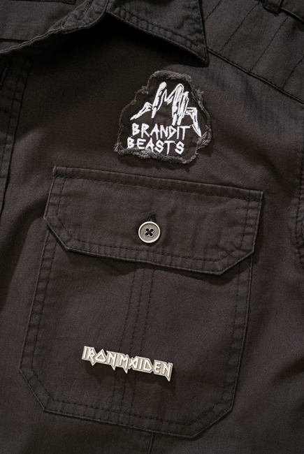 Brandit Iron Maiden hemd, schwarz