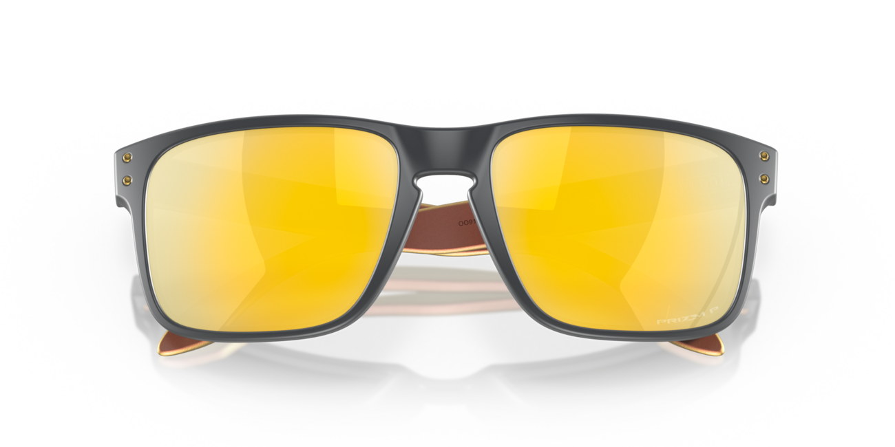 Oakley Holbrook mit rahmen matte carbon und mit dias prizm 24k polarized 57