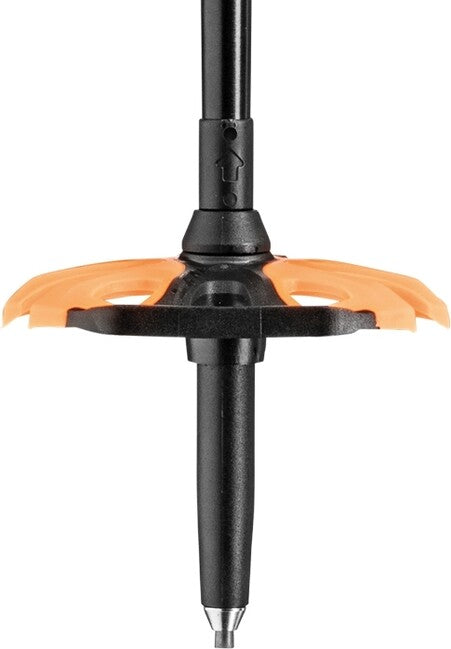 LEKI Sherpa Lite trekkingstöcke, neonorange-schwarz-denimblau, 100 - 135 cm