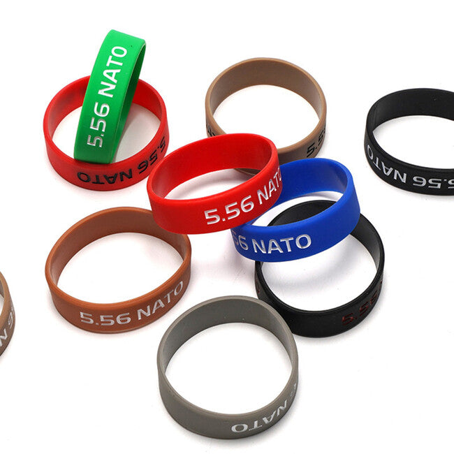 Leguon Volt 5,56 mm Gummiband zur Markierung des Magazins, rot-schwarz