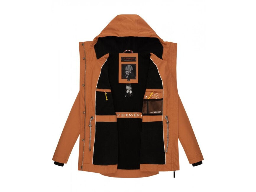 Marikoo BABETAA PRINCESS prinzip damen Übergangs-Kapuzenjacke, rusty cinnamon