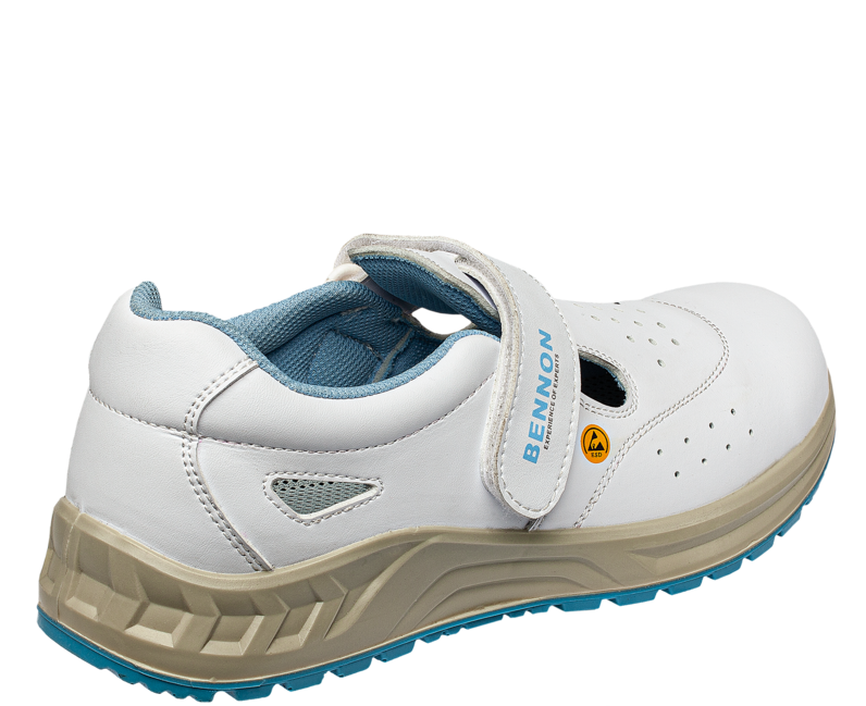 BENNON White S1 ESD Arbeitssandale