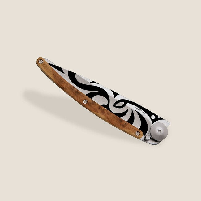 Deejo Tattoo Tribal Μαχαίρι Αναδίπλωσης Juniper Wood