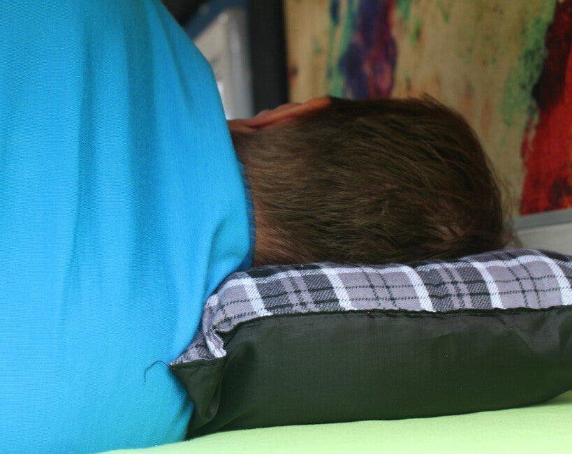BasicNature Comfort reisekissen kariert