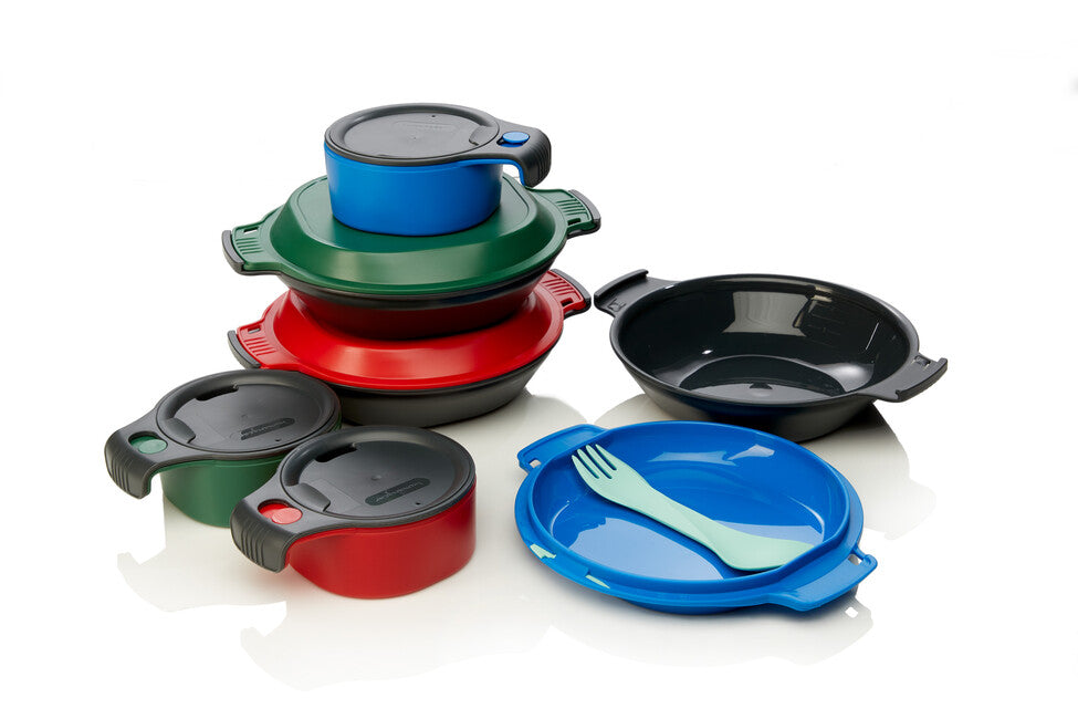 Humangear GoKit lunchbox holzkohle grün Deluxe