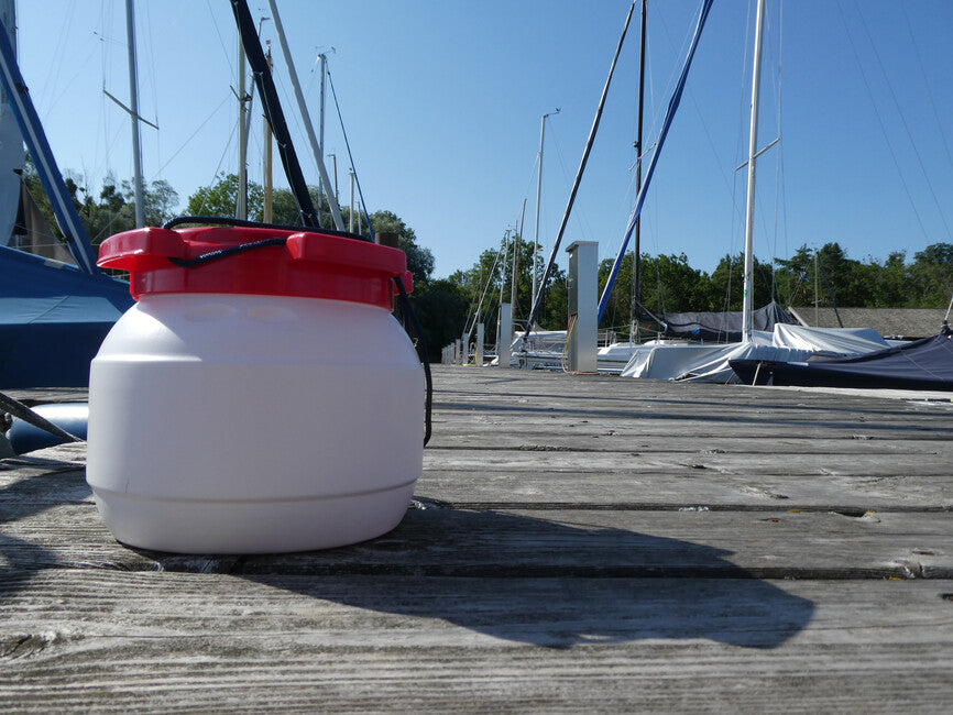 BasicNature Weithalsfass 3,6 l, weiß