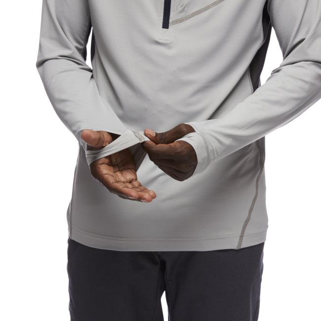 Black Diamond Alpenglow Pro herren sweatshirt, zinnfarben