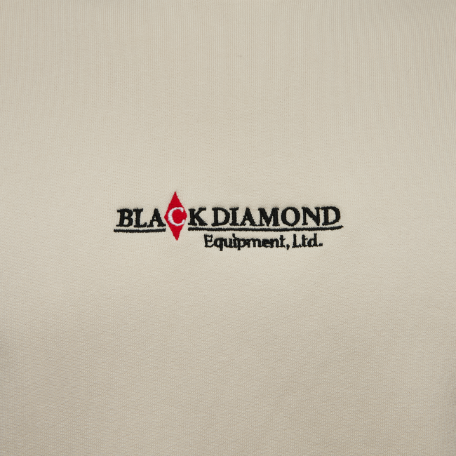 Black Diamond Heritage Wordmark sweatshirt, weiß