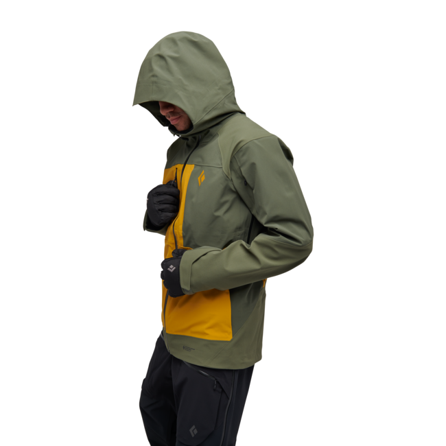 Black Diamond Recon Stretch Pro Shell herren Skijacke, tundra-amber