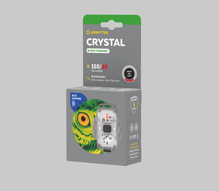 ArmyTek F07001B Crystal Blue Tragbare taschenlampe LED blau, transparent