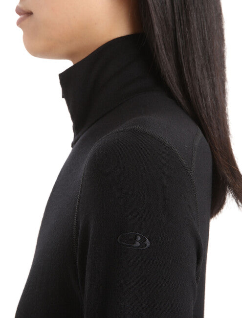 Icebreaker 260 Tech Zippered Thermal sweatshirt, schwarz