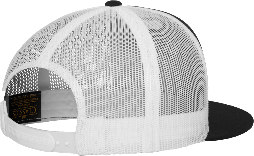 Brandit Classic Trucker 2-Tone Cap mit gerader Krempe, schwarz und weiß