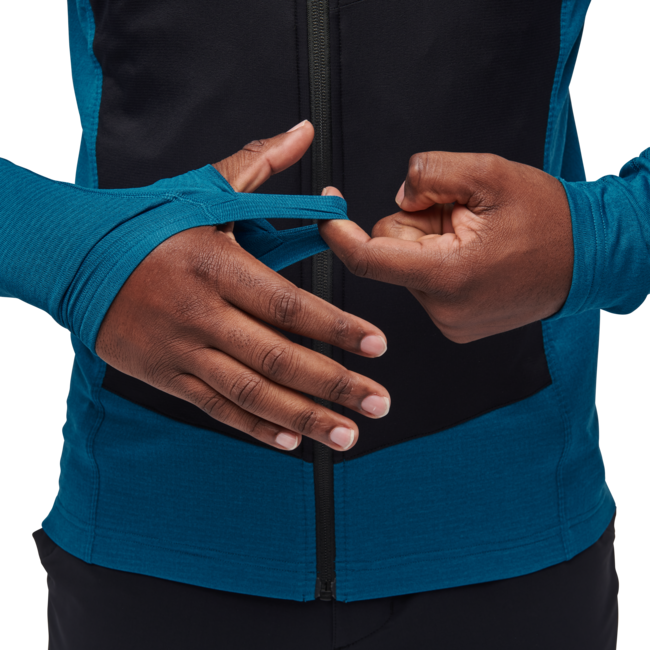 Black Diamond Coefficient Lt Hybrid Sweatshirt, Eisvogel-Schwarz