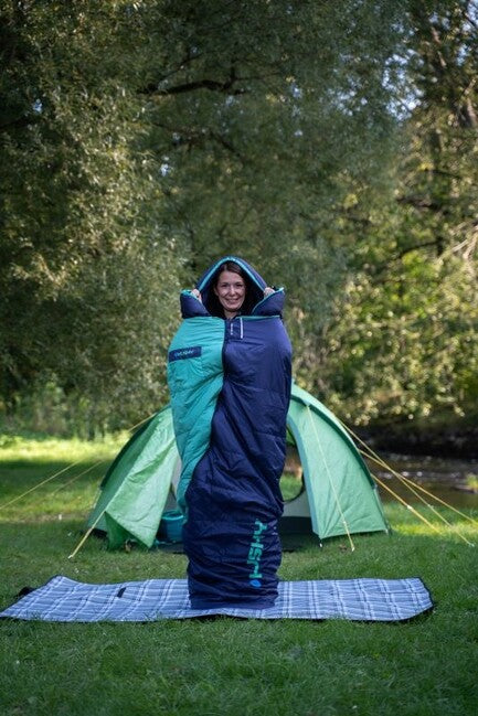 HUSKY Emotion Synthetik-Winterschlafsack -20, blau/menthol