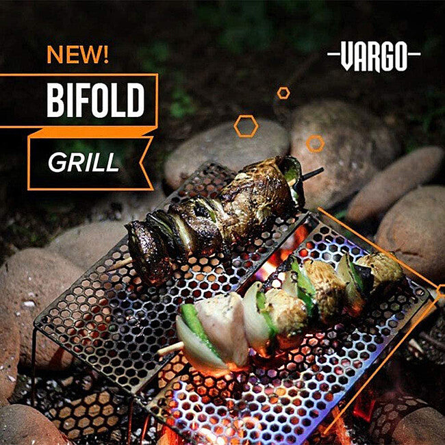 Vargo Bifold Grill Titanium Folding Grill