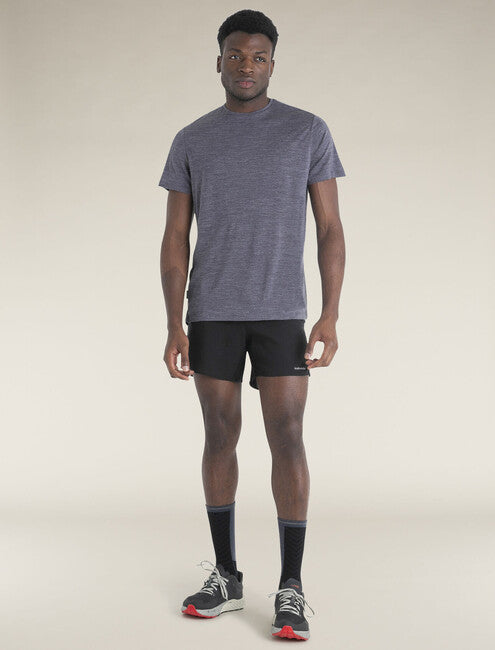 Icebreaker 125 Cool Lite Sphere III herren merino kurzarm T-shirt , dunkelblau