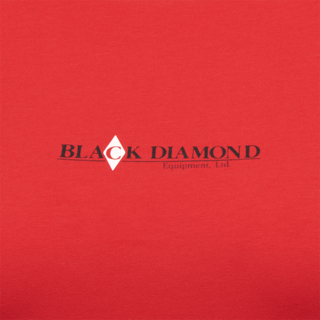 Black Diamond Heritage Wordmark damen-Kurzarm-T-shirt, korallenrot