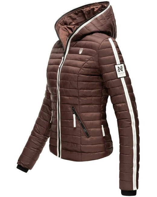 Navahoo Kimuk Princess damen Übergangsjacke mit Kapuze, dark choco