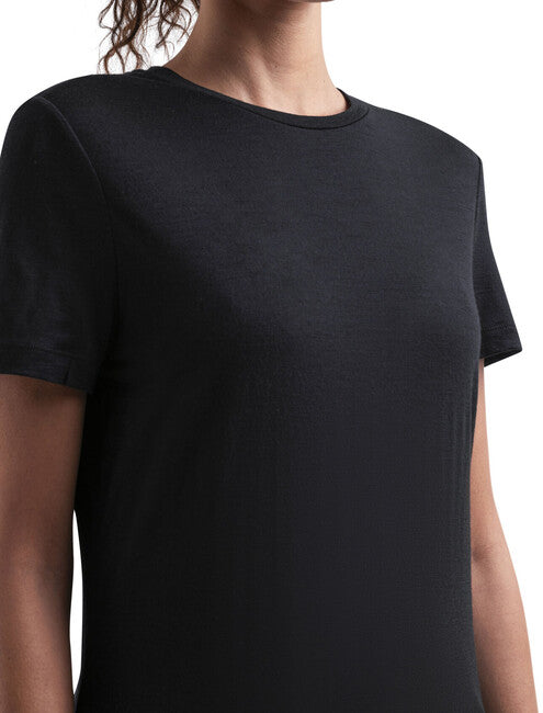 Icebreaker 150 Tech Lite III damen merino kurzarm T-shirt , schwarz
