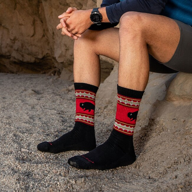 Darn Tough VanGrizzle Boot socken medium light mit kissen, schwarz