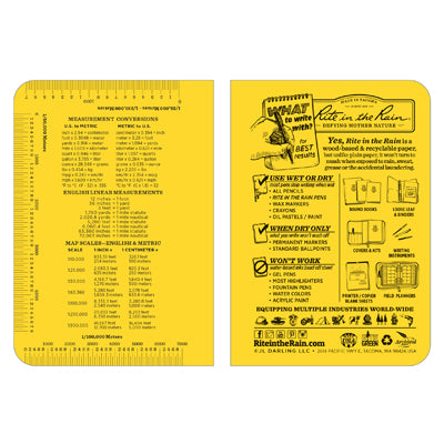 Rite in the Rain 374-M All Weather Field-Flex Book gelb