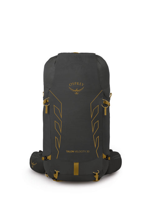 Osprey Talon Velocity 30 Backpack, Dark Charcoal/Tumbleweed Yellow