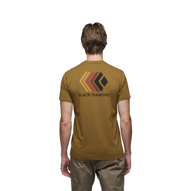 Black Diamond Faded herren kurzarm-T-shirt, dunkles curry