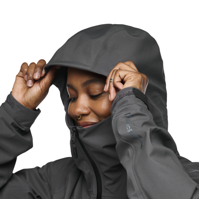Black Diamond HighLine Stretch Shell damen-Regenjacke, anthrazit