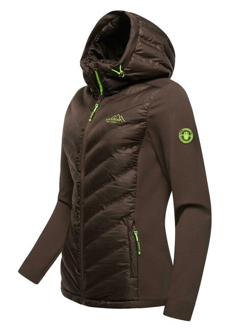 Navahoo NIMM MICH MIT damen-Outdoorjacke, dunkle Schokolade