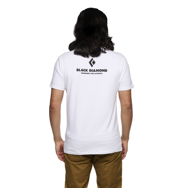 Black Diamond herren Kurzarm-T-shirt Ausrüstung für Alpinisten, weiß