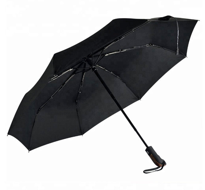 Origin Outdoors Wind-Trek windproof compact regenschirm mit glasfaserstäben und teflonbeschichtung L schwarz